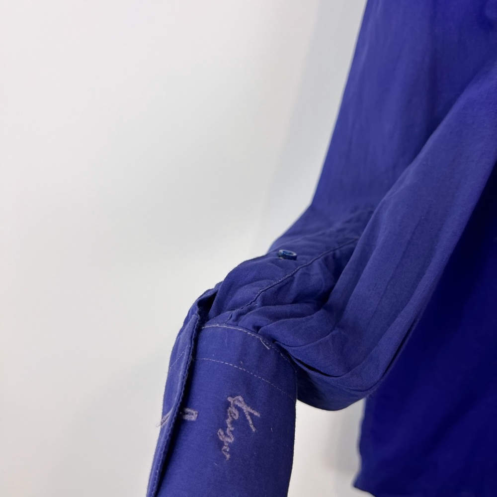 Kenzo Homme Vintage Y2K Purple Cotton Embroidered Logo Classic Shirt UK L - Picture 6 of 14
